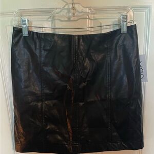 NWT faux leather mini skirt
